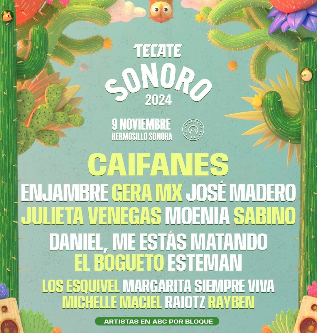 Cartel Festival Tecate Sonoro 2024
