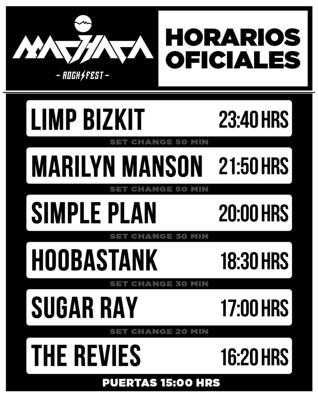 Horarios del Machaca Rock Fest 2024