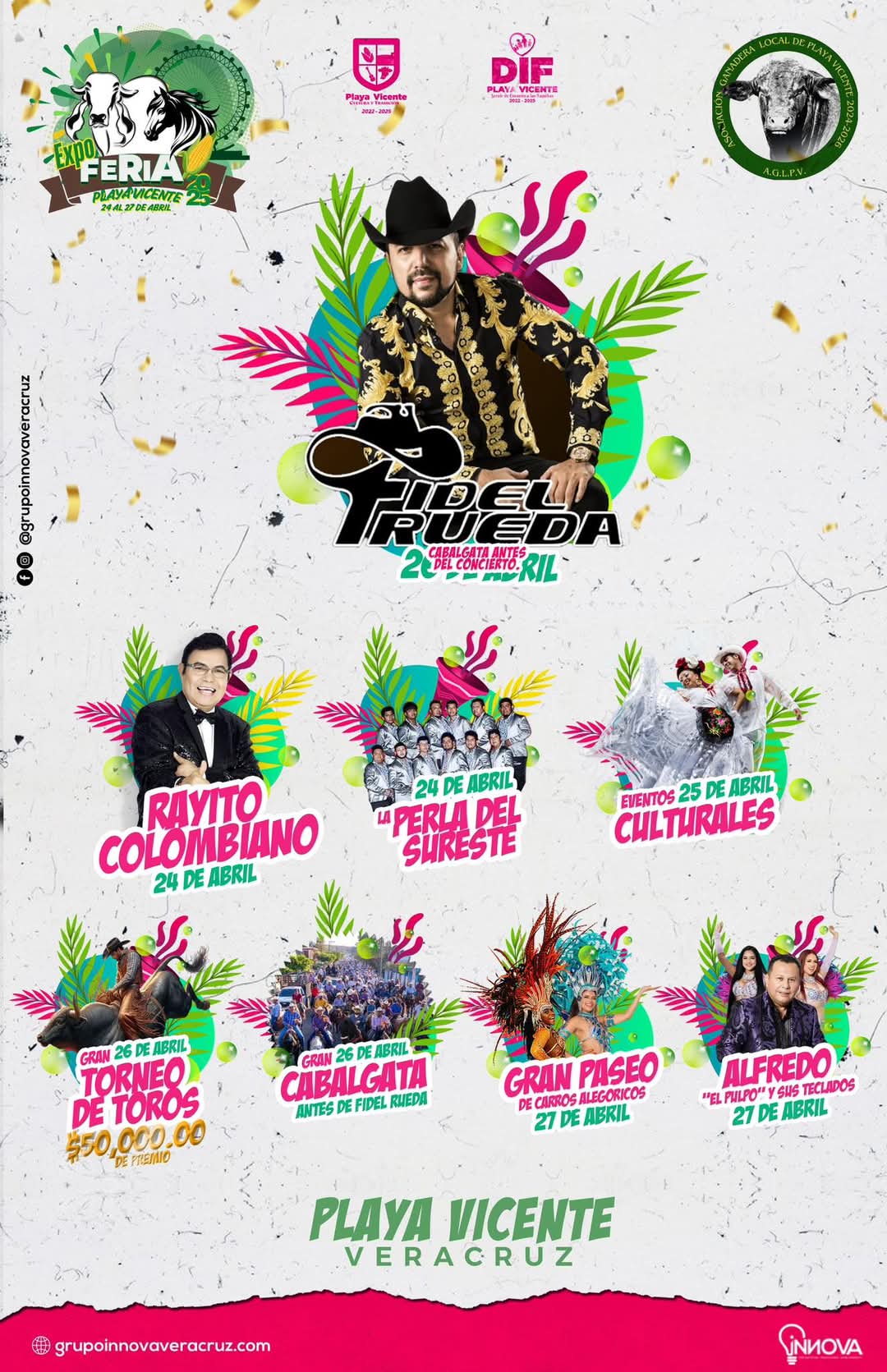 Cartelera Expo Feria Playa Vicente 2025