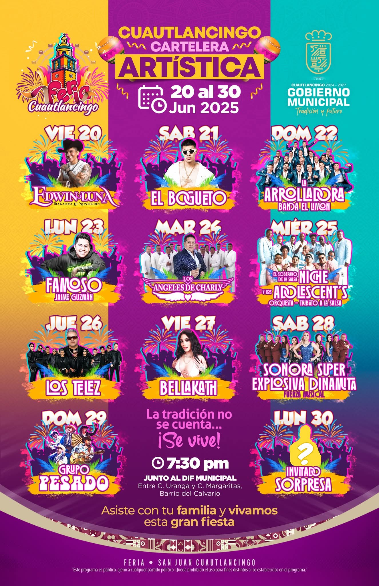 Teatro del Pueblo - Feria San Juan Cuautlancingo 2025