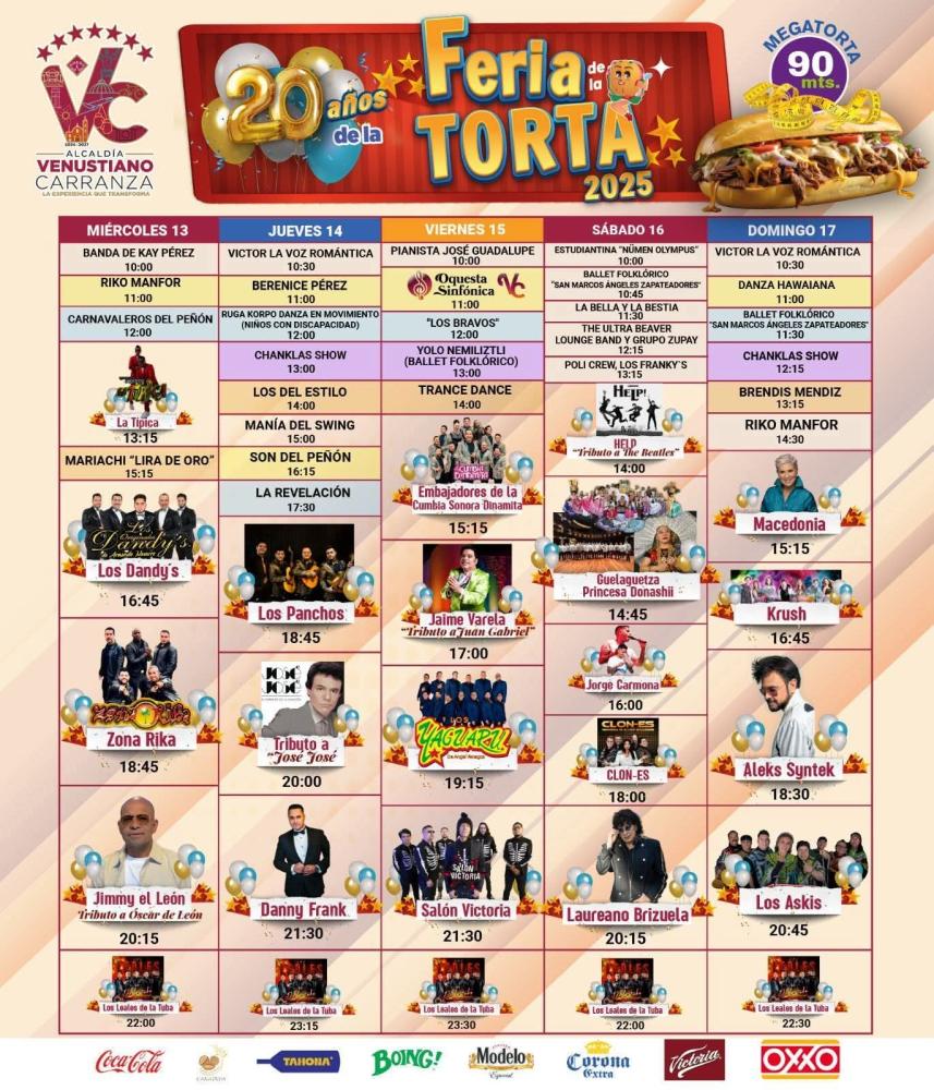 Programa Feria Internacional de la Torta 2025