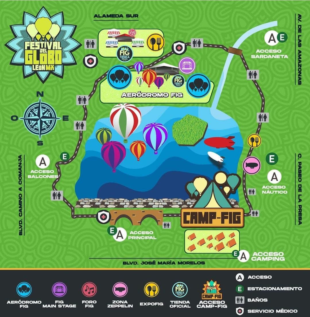 Mapa, Festival Internacional del Globo FIG León 2024