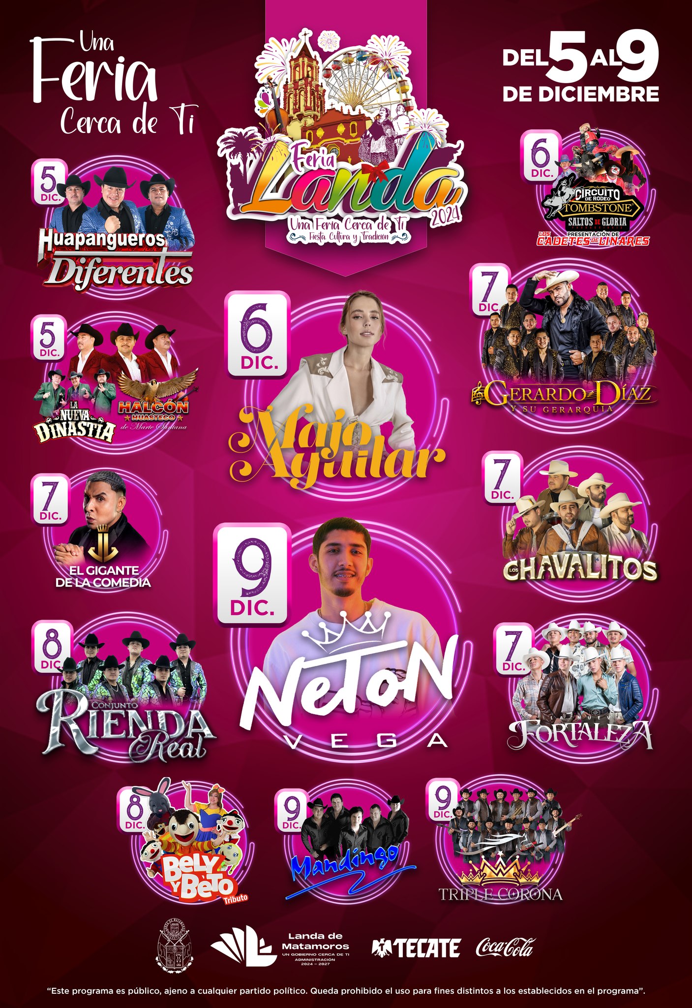 Cartelera Feria Landa 2024