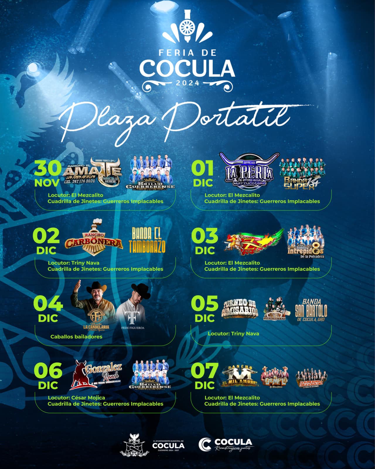 Elenco plaza portátil - Feria Tradicional Cocula Guerrero 2024
