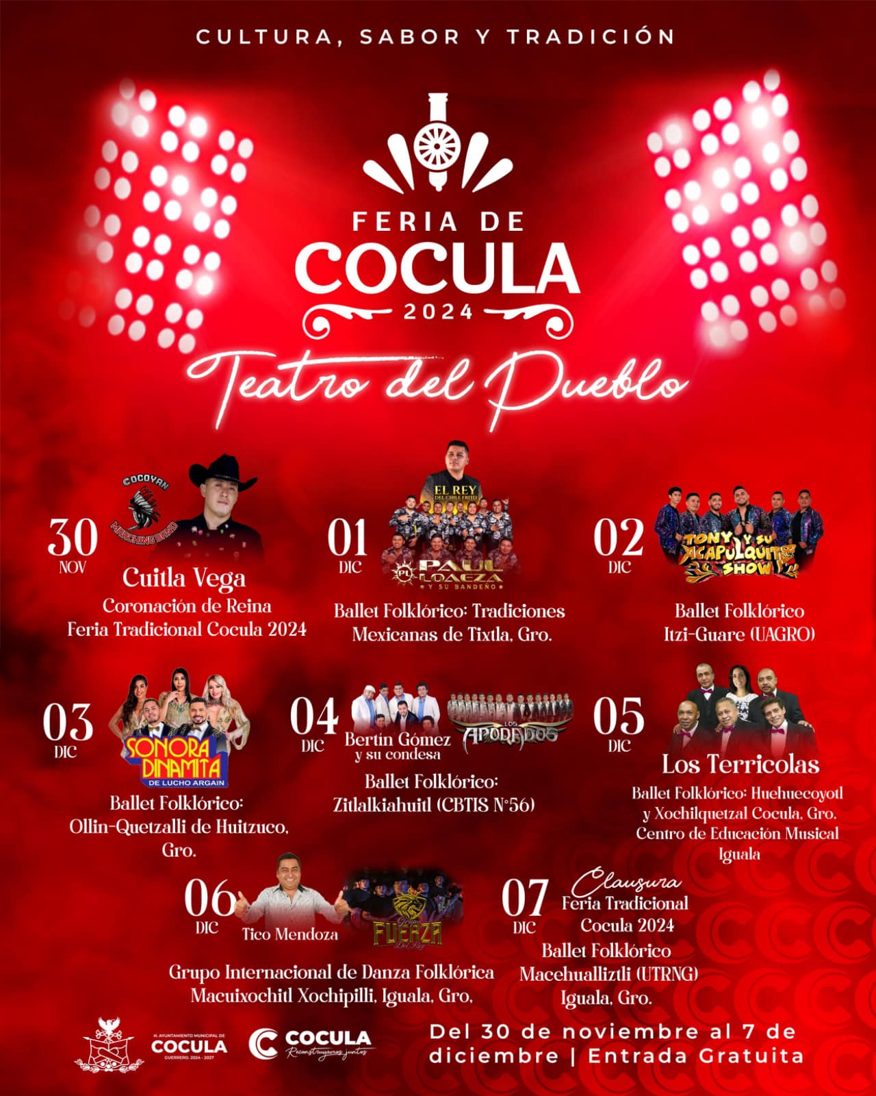 Teatro del Pueblo - Feria Tradicional Cocula Guerrero 2024