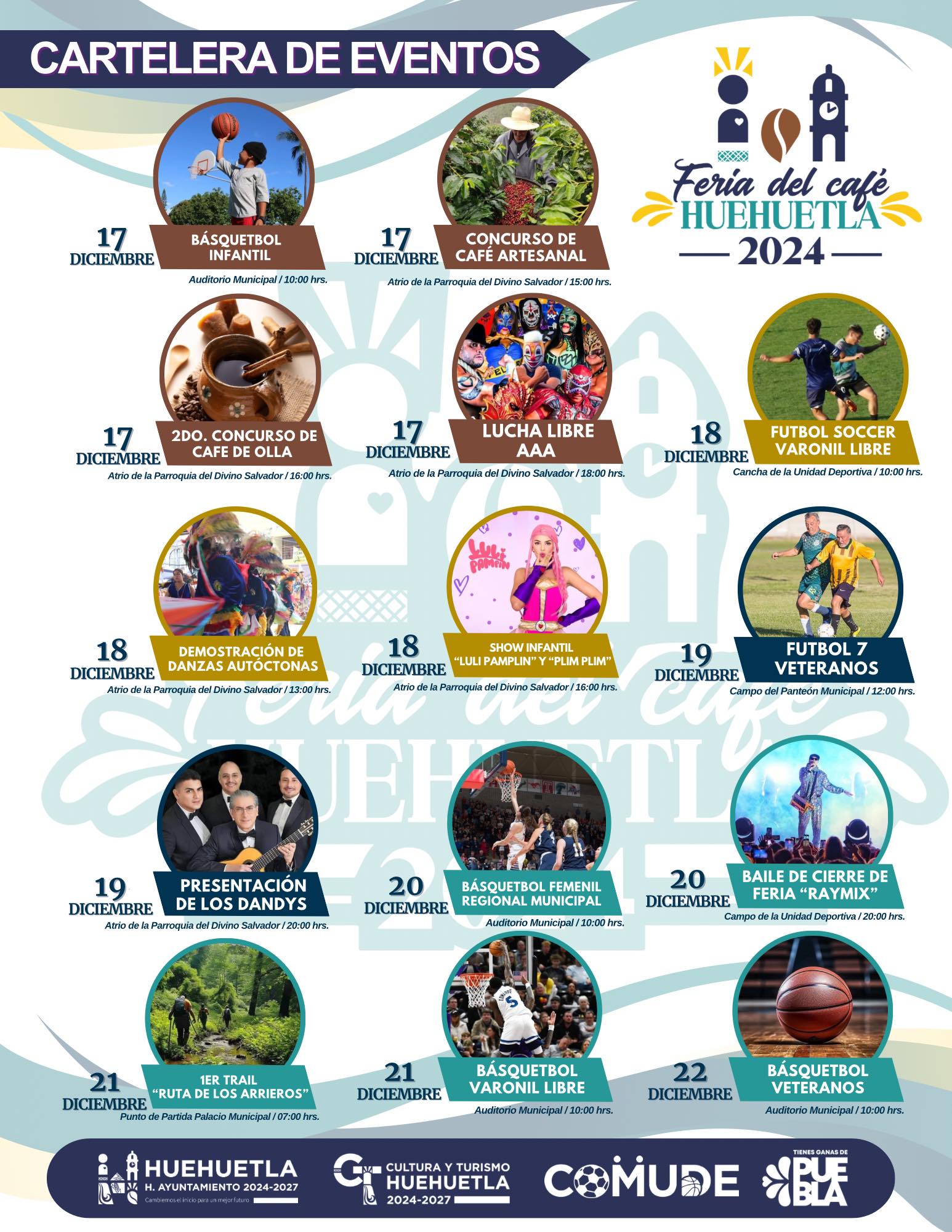 Programa Feria del Café Huehuetla 2024