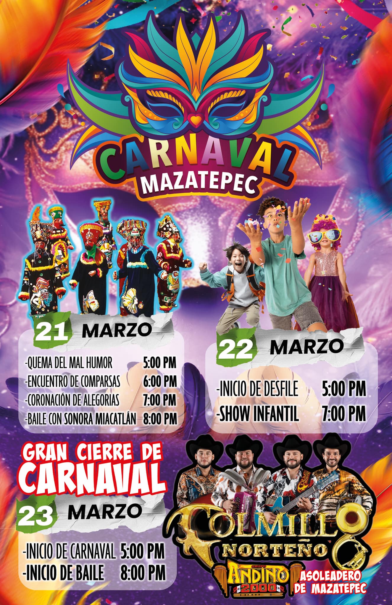 Programa Carnaval Mazatepec 2025