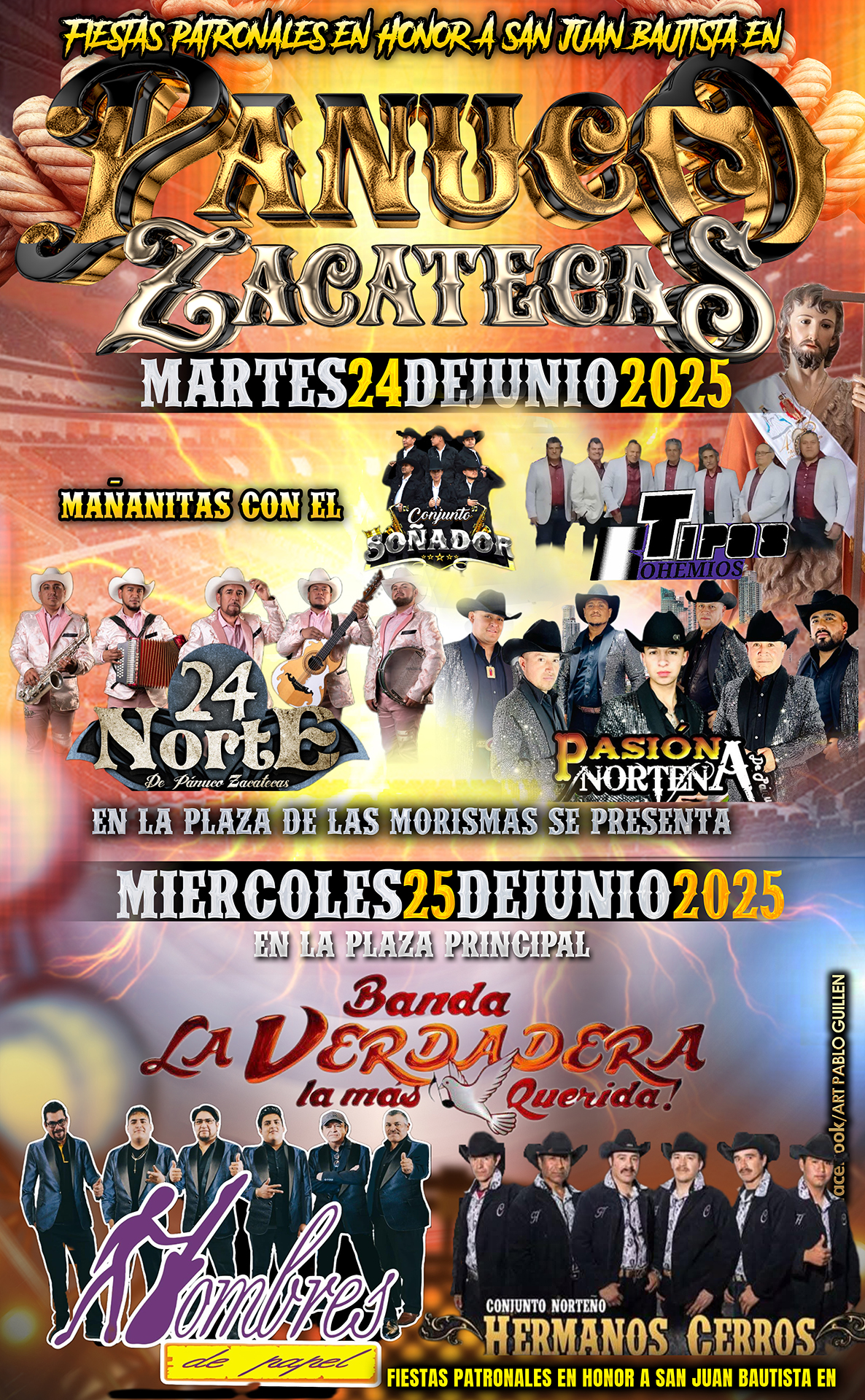 Bailes- Fiestas Patronales Pánuco Zacatecas 2025