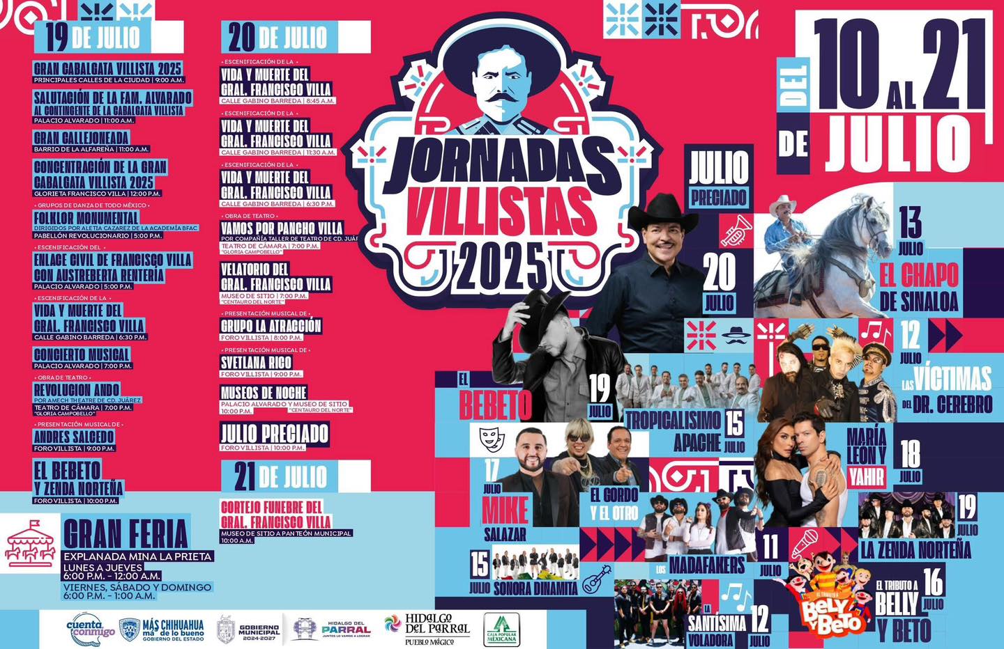 Jornadas Villistas Hidalgo del Parral 2025