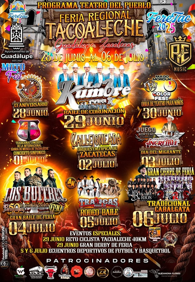 Elenco Feria Regional Tacoaleche 2025
