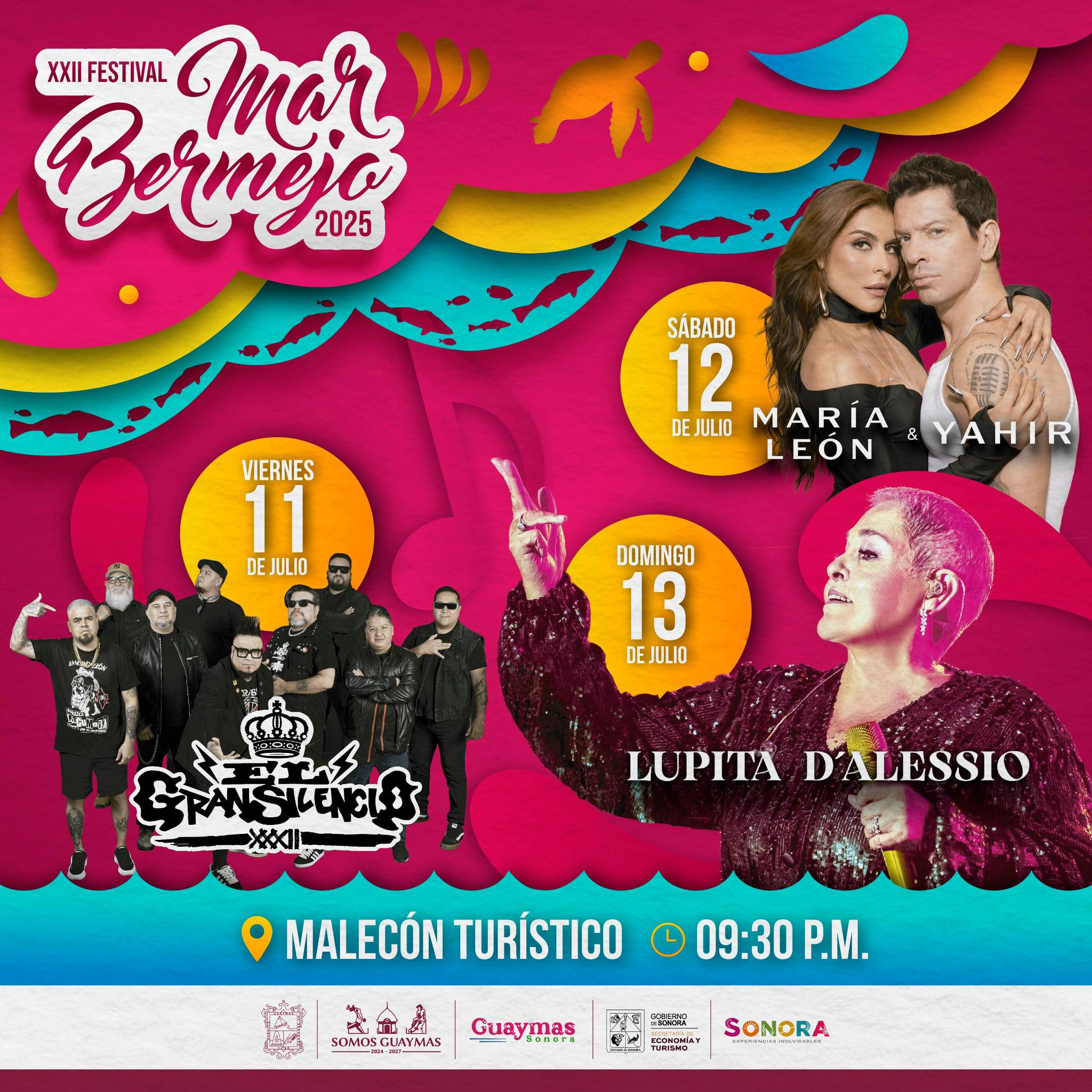 Cartelera musical Festival Mar Bermejo 2025