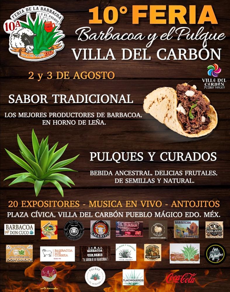 Programa - Feria de la Barbacoa y el Pulque Villa del Carbón 2025