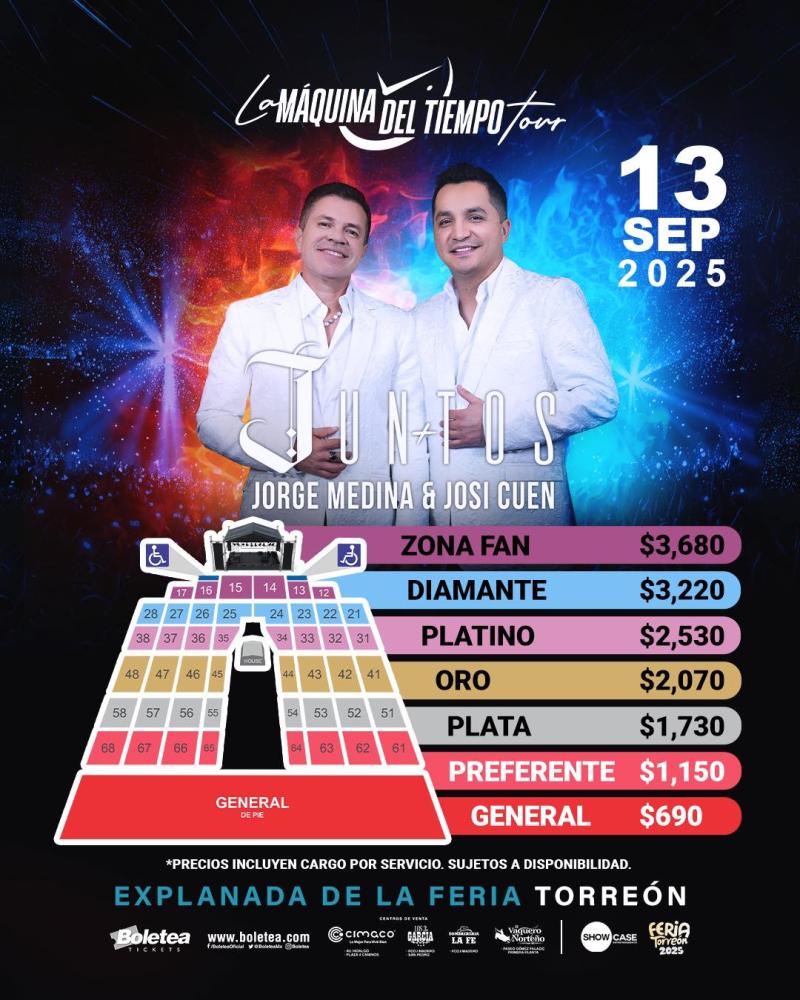 Jorge Medina y Josi Cuen JUNTOS, en la Feria de Torreón 2025