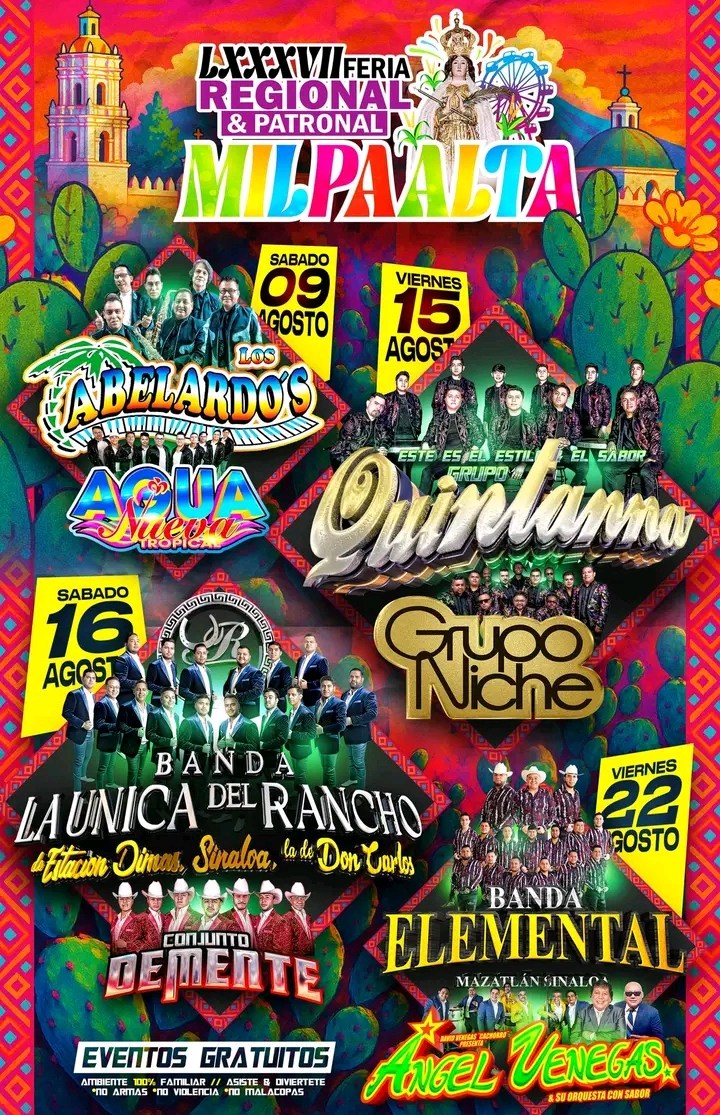 Cartelera – Feria Regional Milpa Alta 2025