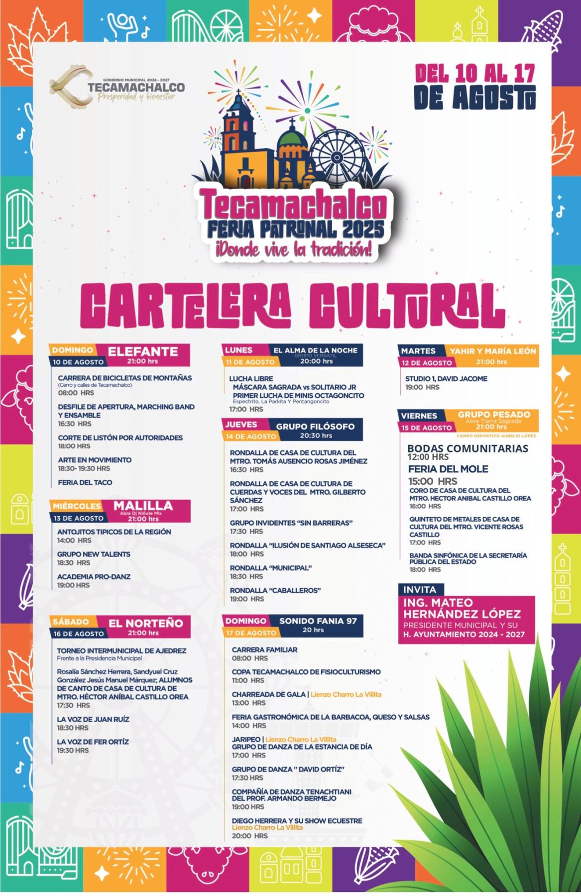 Programa completo Feria Tecamachalco 2025