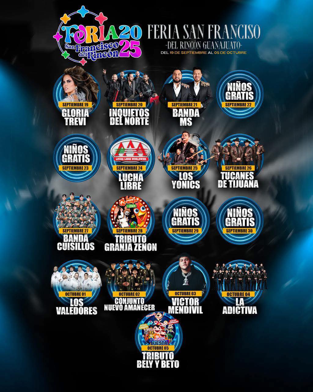 Cartelera - Feria San Francisco del Rincón 2025