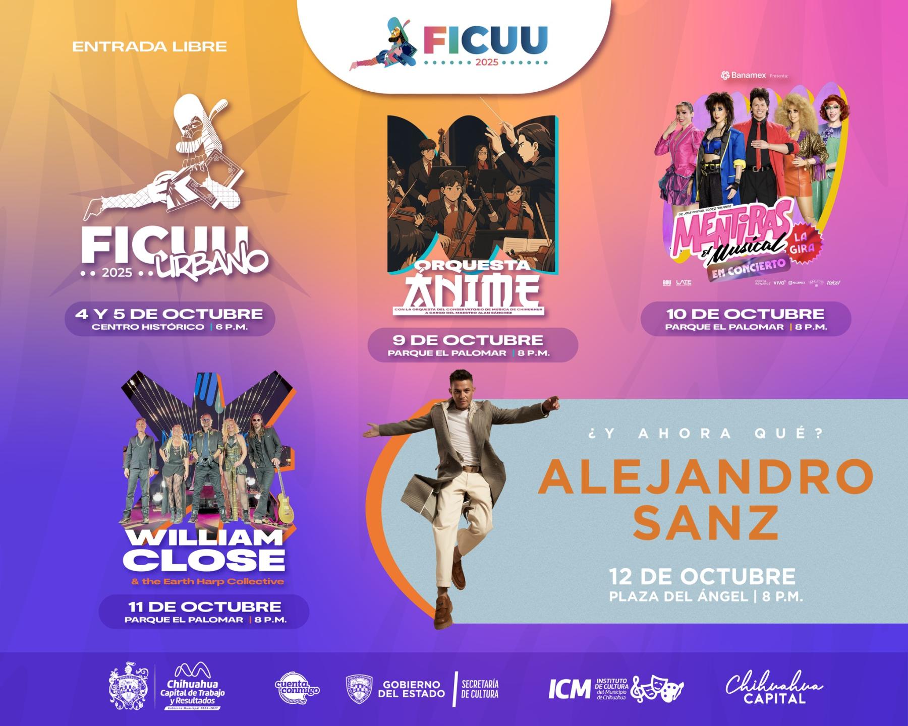 Cartelera Festival Internacional de Chihuahua 2025
