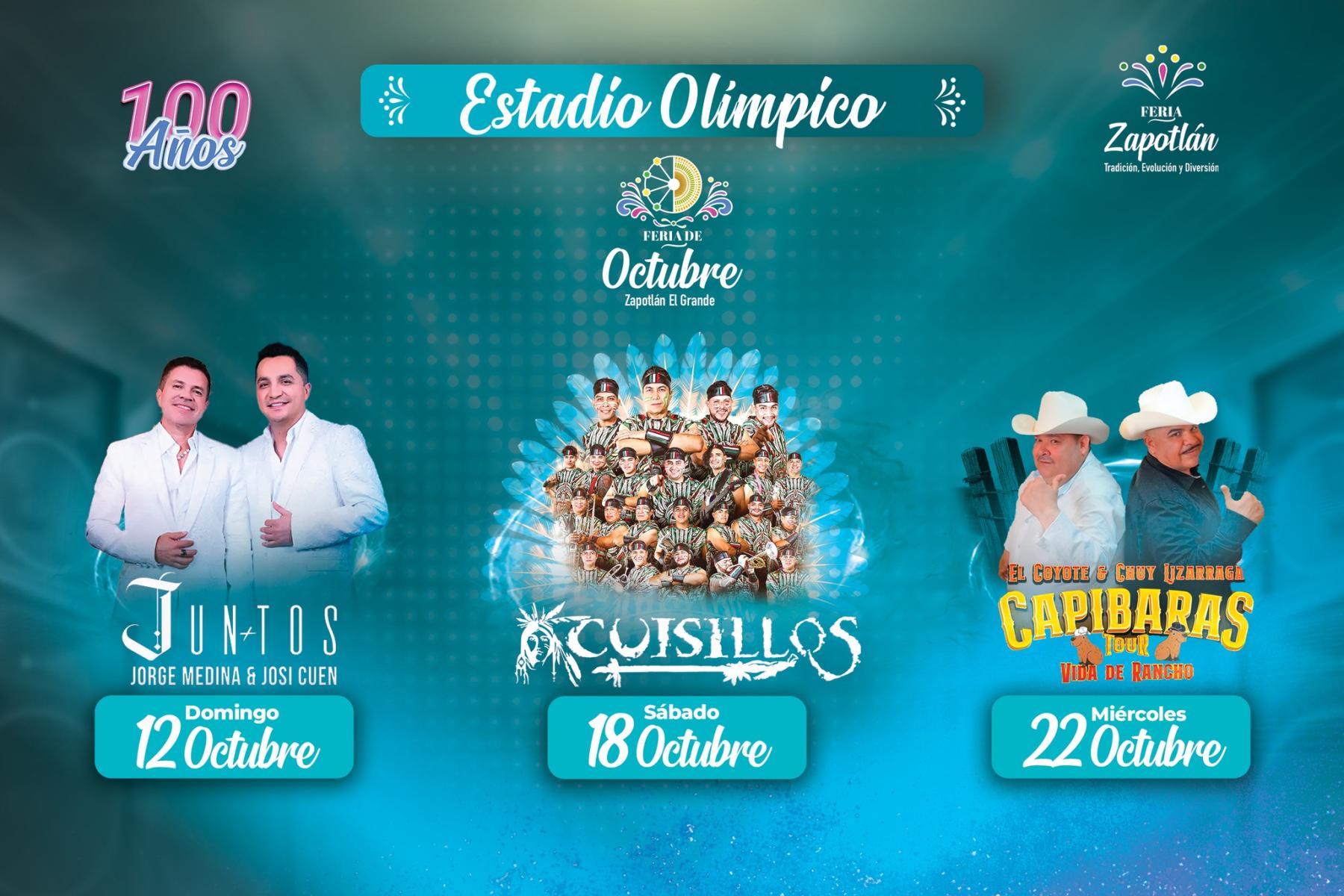 Elenco Estadio Olímpico - Feria de Octubre Zapotlán El Grande 2025