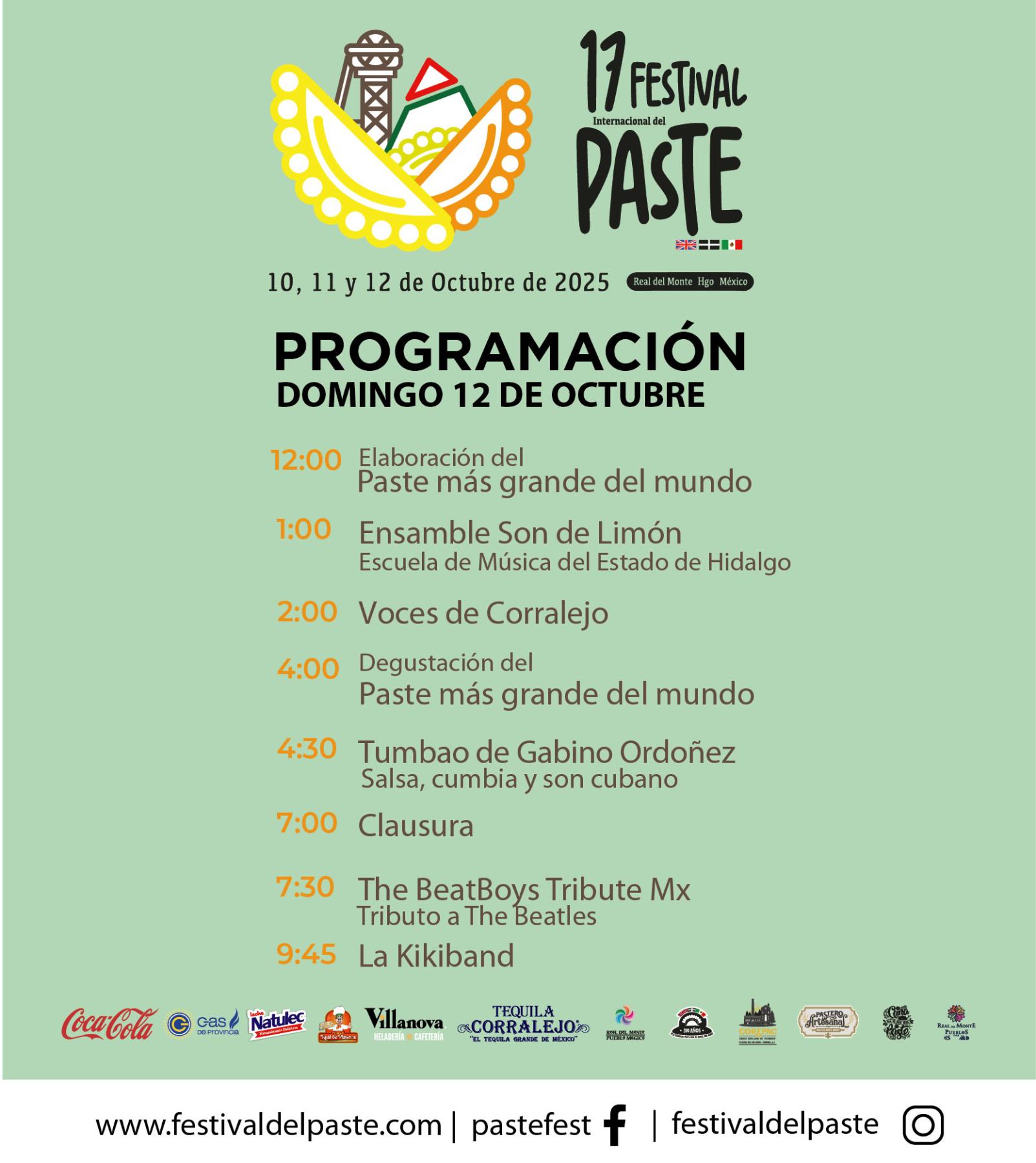 Programa Festival Internacional del Paste 2025