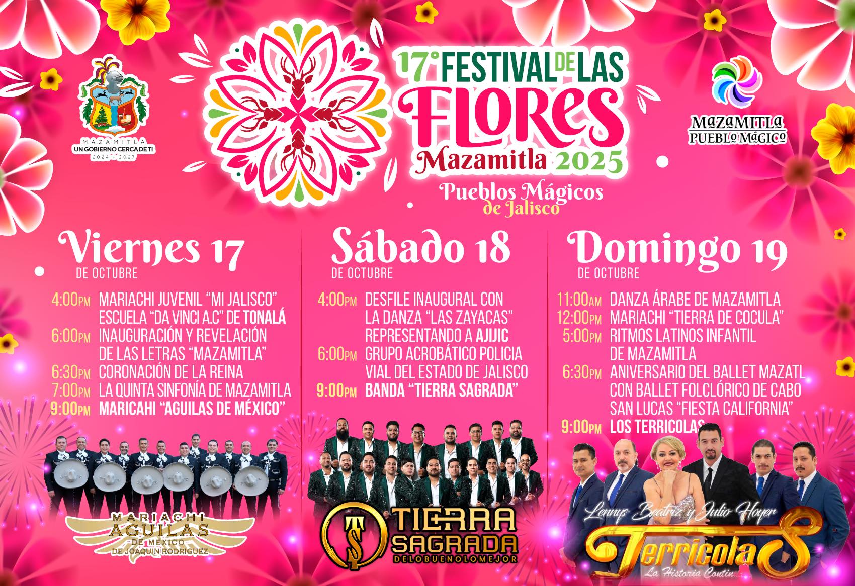 Programa Festival de las Flores Mazamitla 2025 