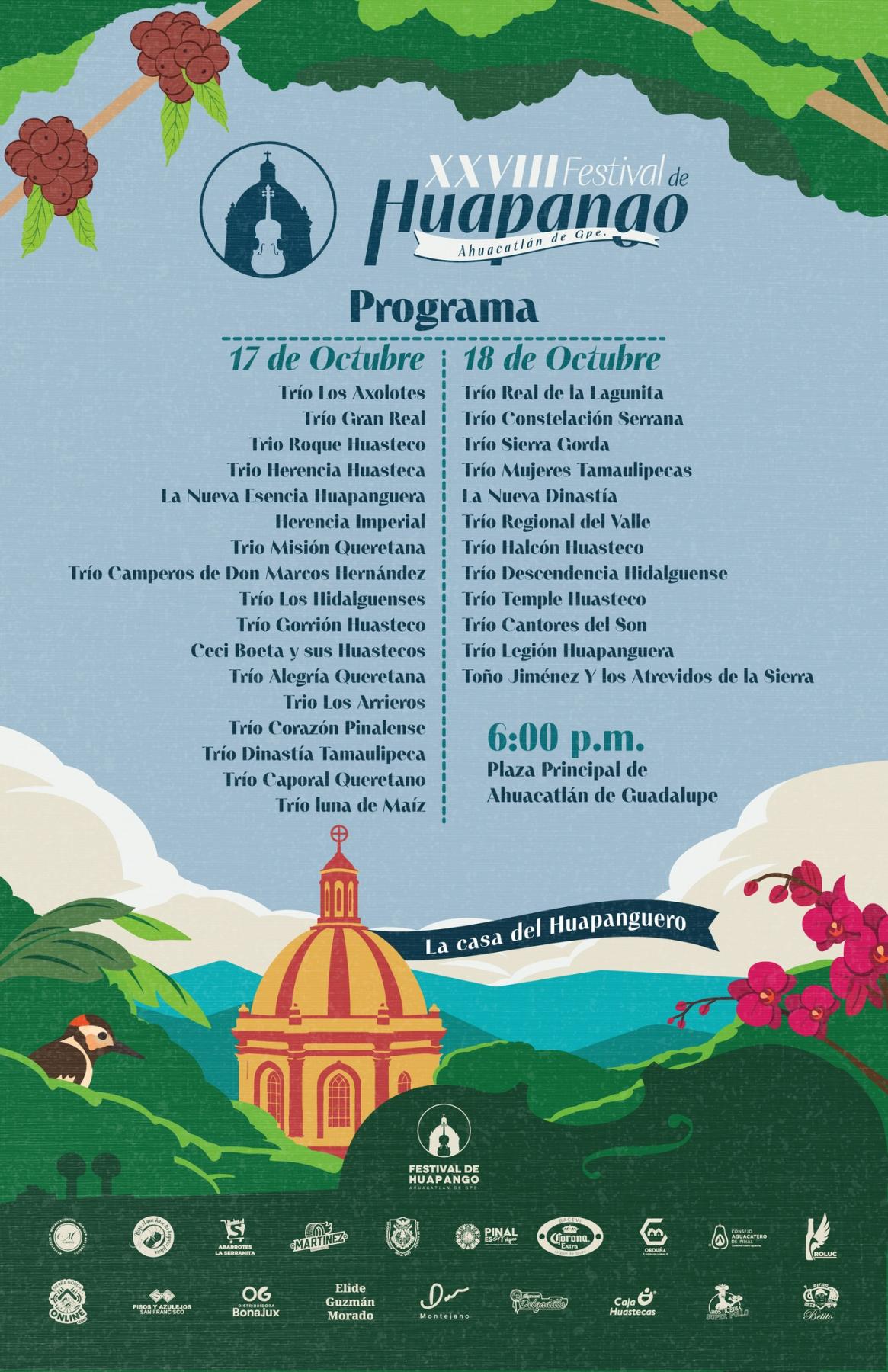 Cartelera Oficial del Festival de Huapango 2025