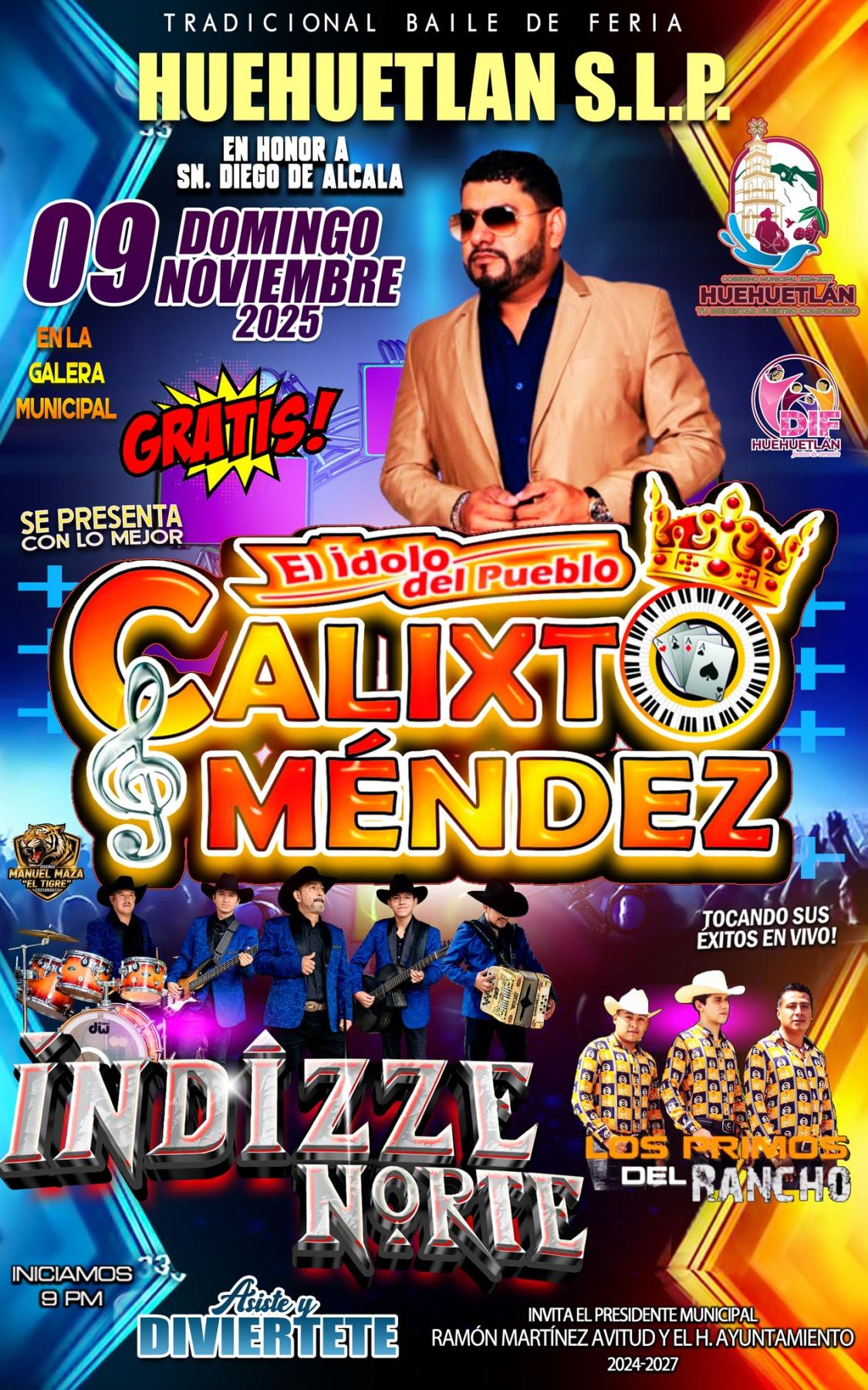 Fiestas Patronales Huehuetlán 2025