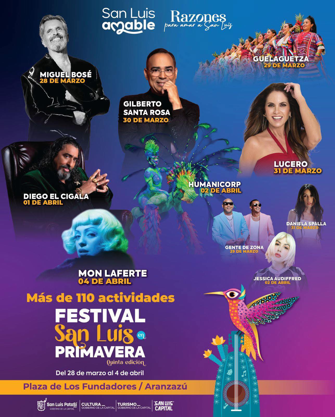 Elenco estelar, Festival San Luis en Primavera 2026