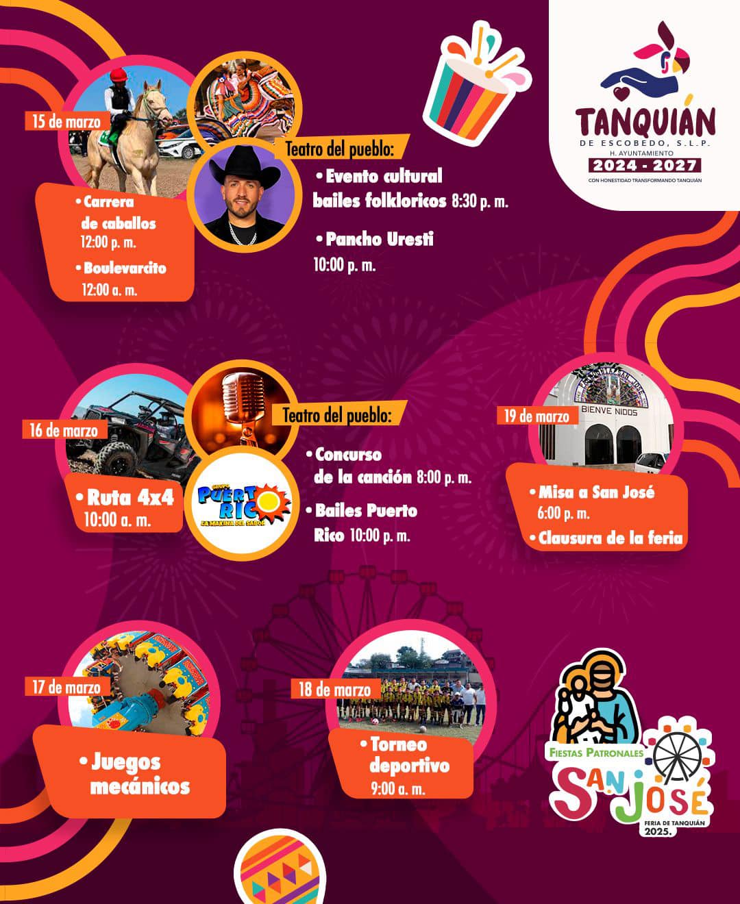 Fiesta Patronal San José Tanquián 2025