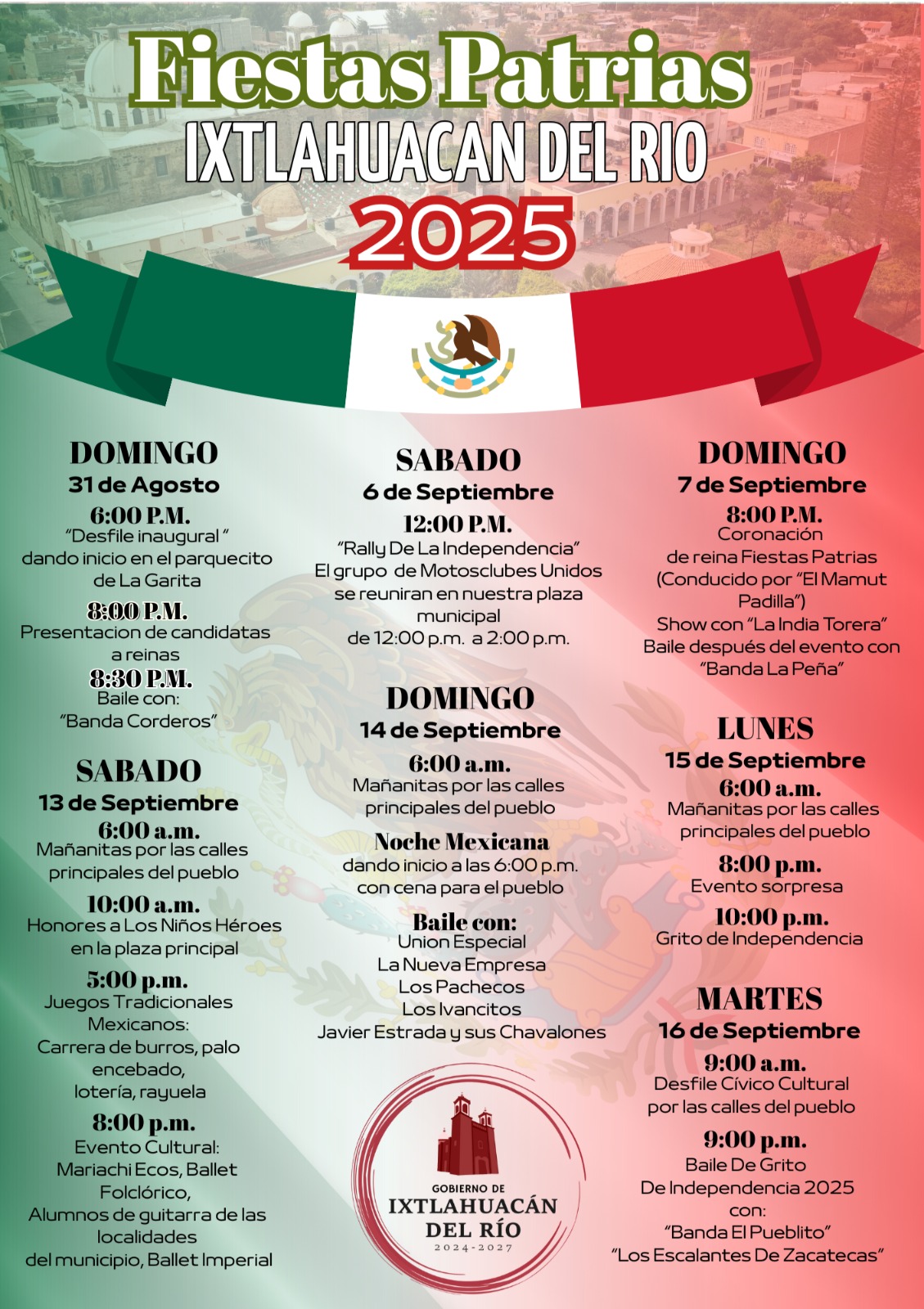 Fiestas Patrias Ixtlahuacán del Río 2025