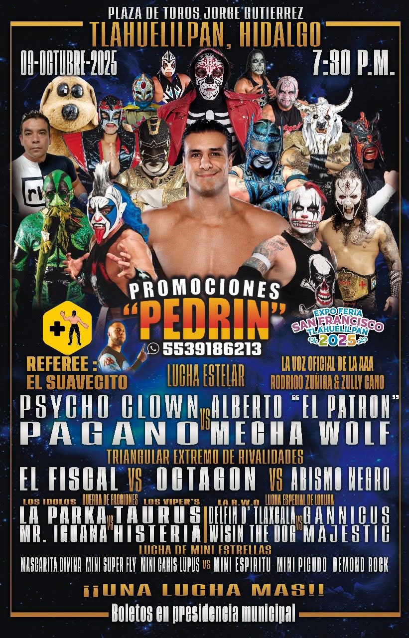 Lucha Libre en la Feria San Francisco Tlahuelilpan 2025