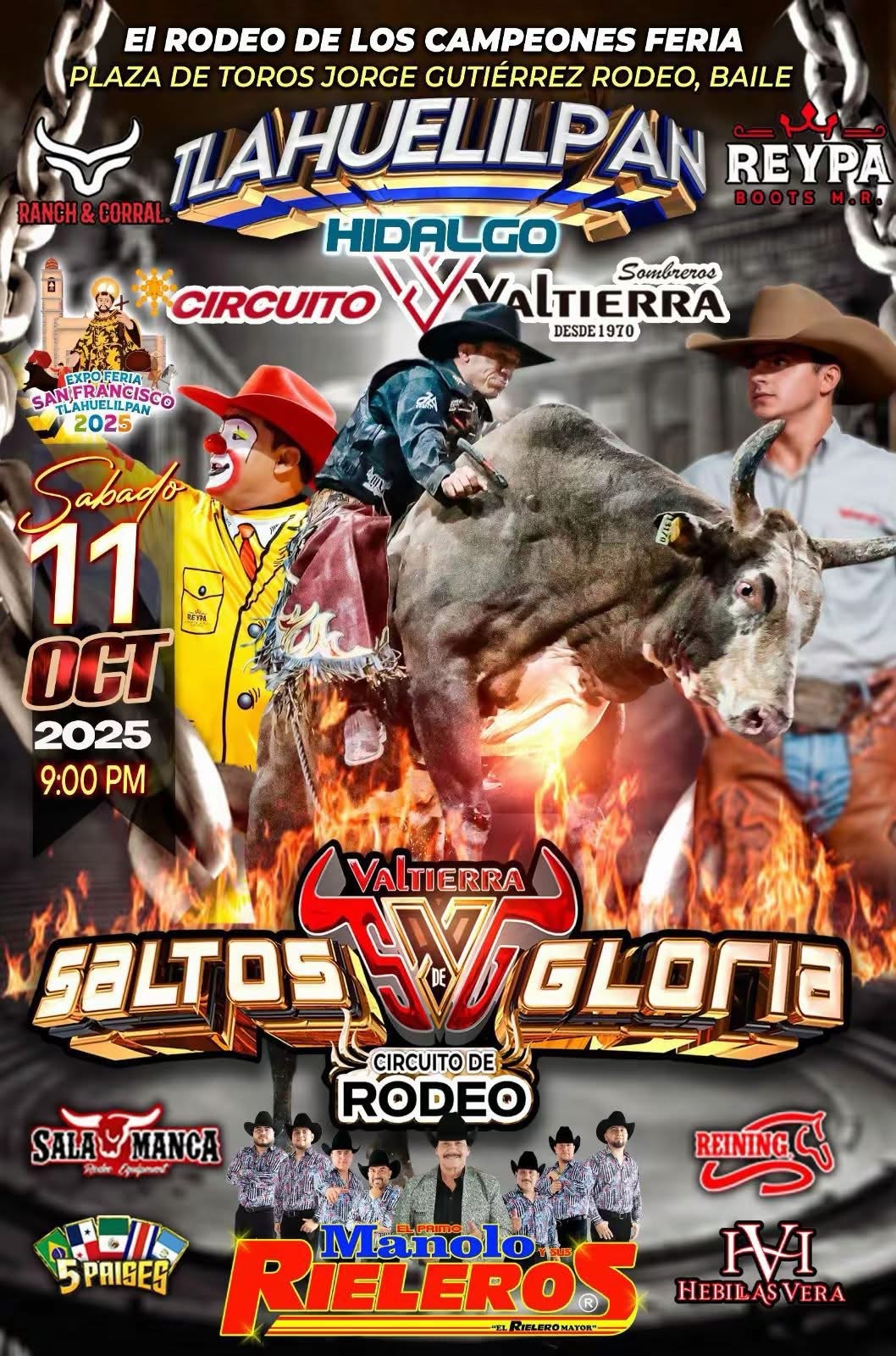 Rodeo en la Feria San Francisco Tlahuelilpan 2025