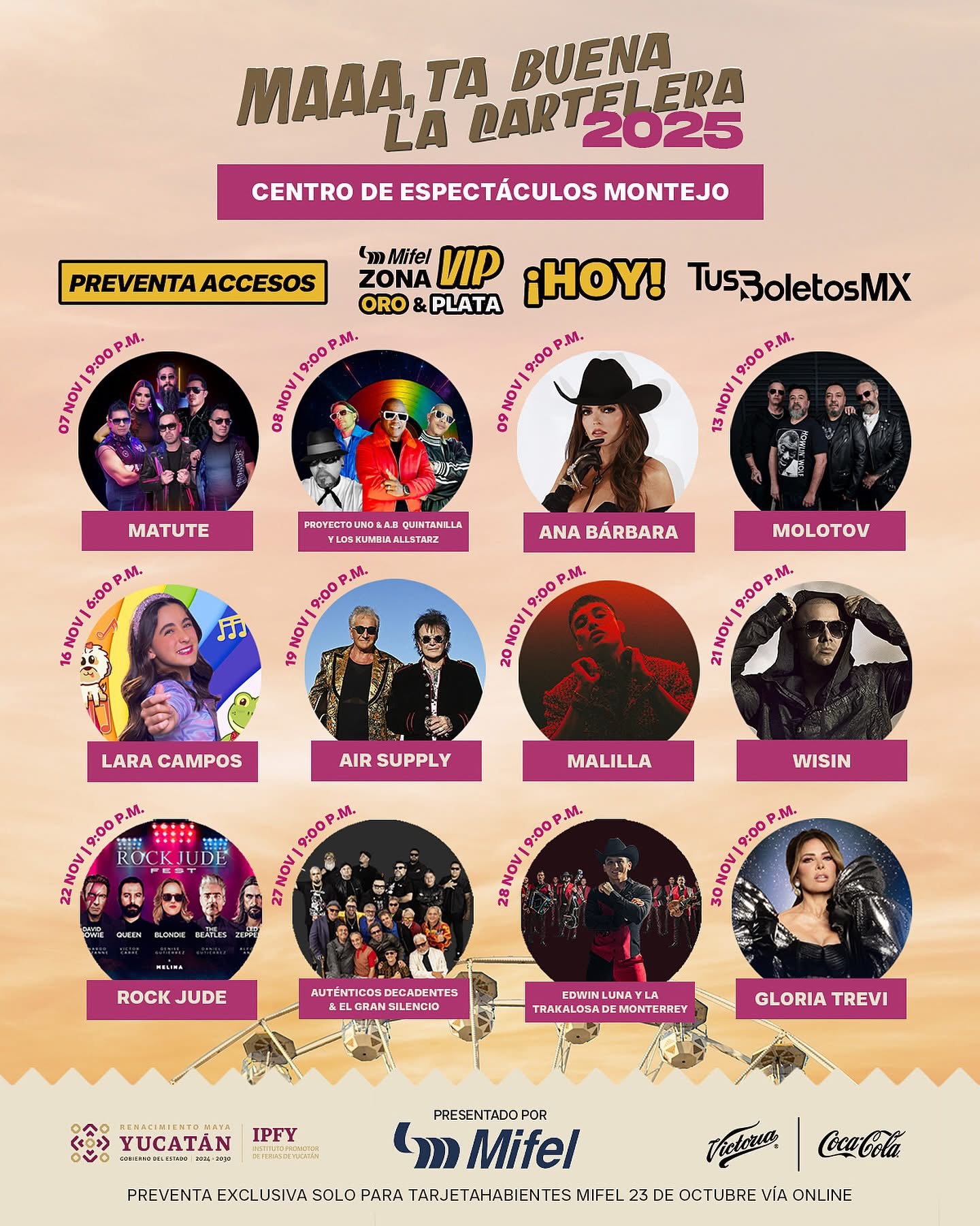 Centro de Espectáculos - Feria Yucatán Xmatkuil 2025