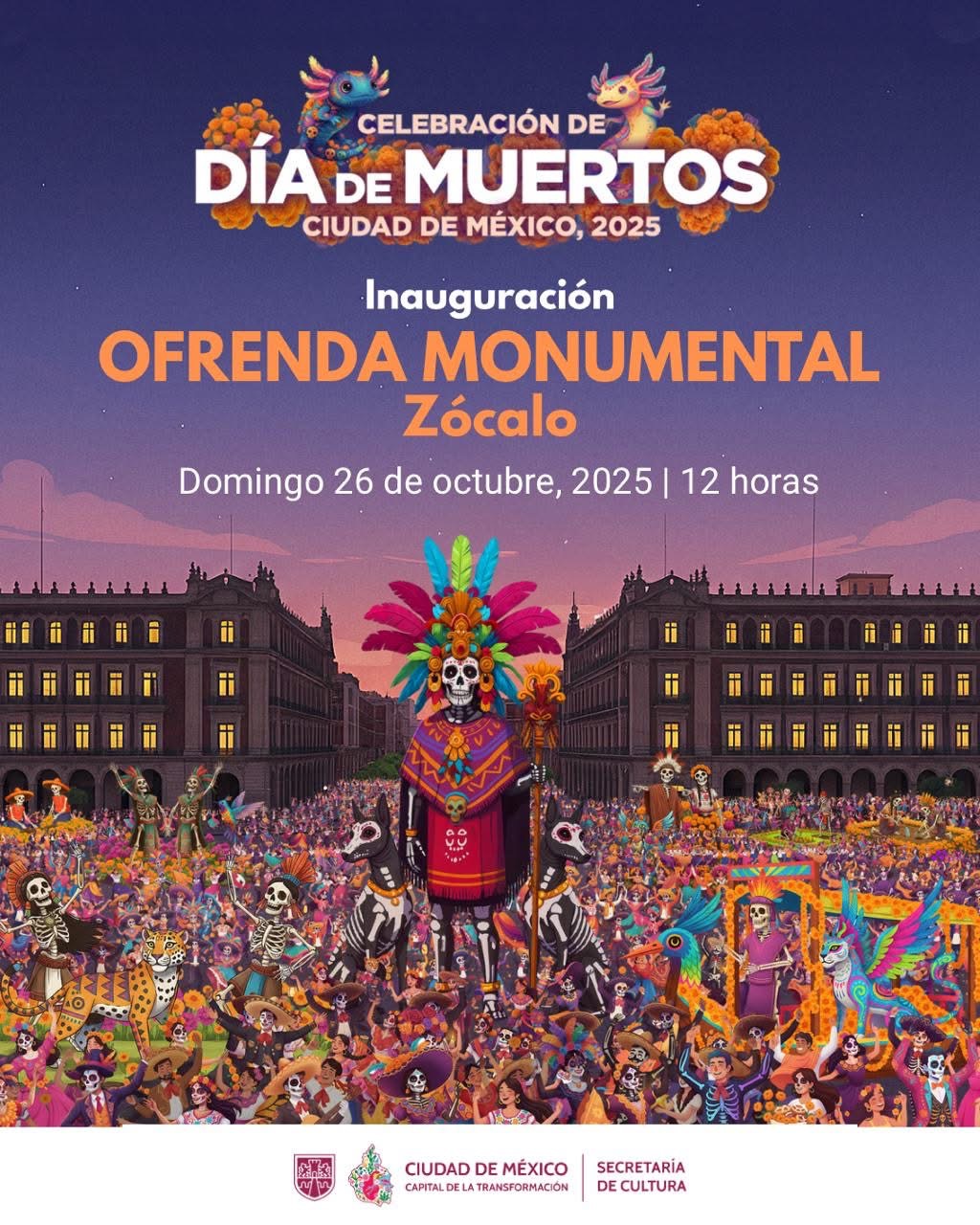 Ofrenda Monumental en el Zócalo