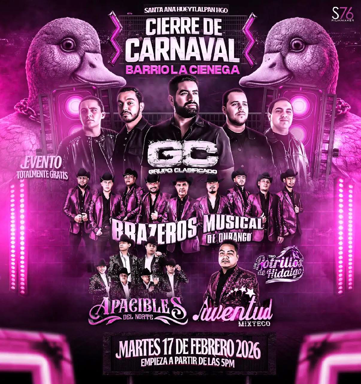 Carnaval Santa Ana Hueytlalpan 2026