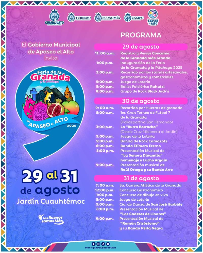 Feria de la Granada Apaseo El Alto 2025:
