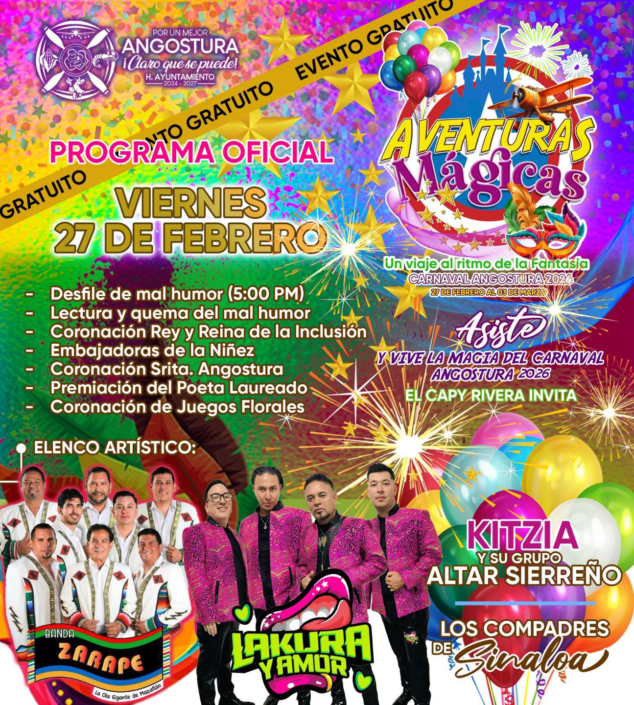 Carnaval Angostura 2026