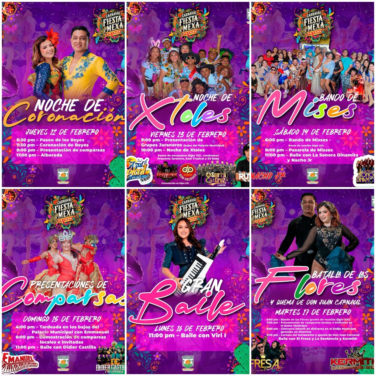 Programa Carnaval Oxkutzcab 2026