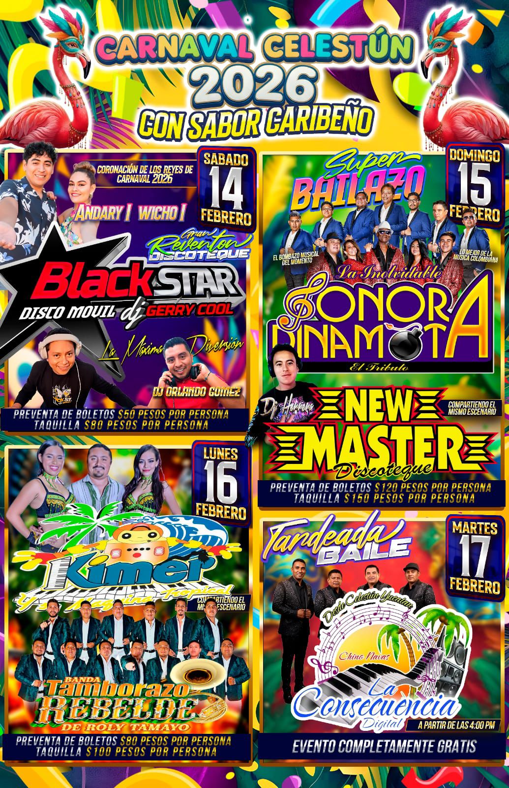 Programa Carnaval Celestún 2026
