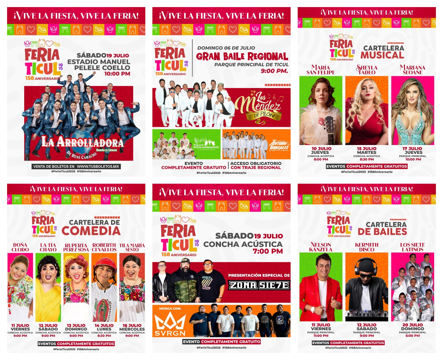 Cartelera - Feria Ticul 2025