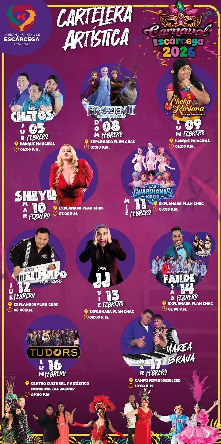 Programa Carnaval Escárcega 2026
