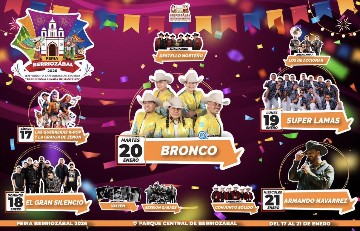 Elenco Feria Berriozábal 2026