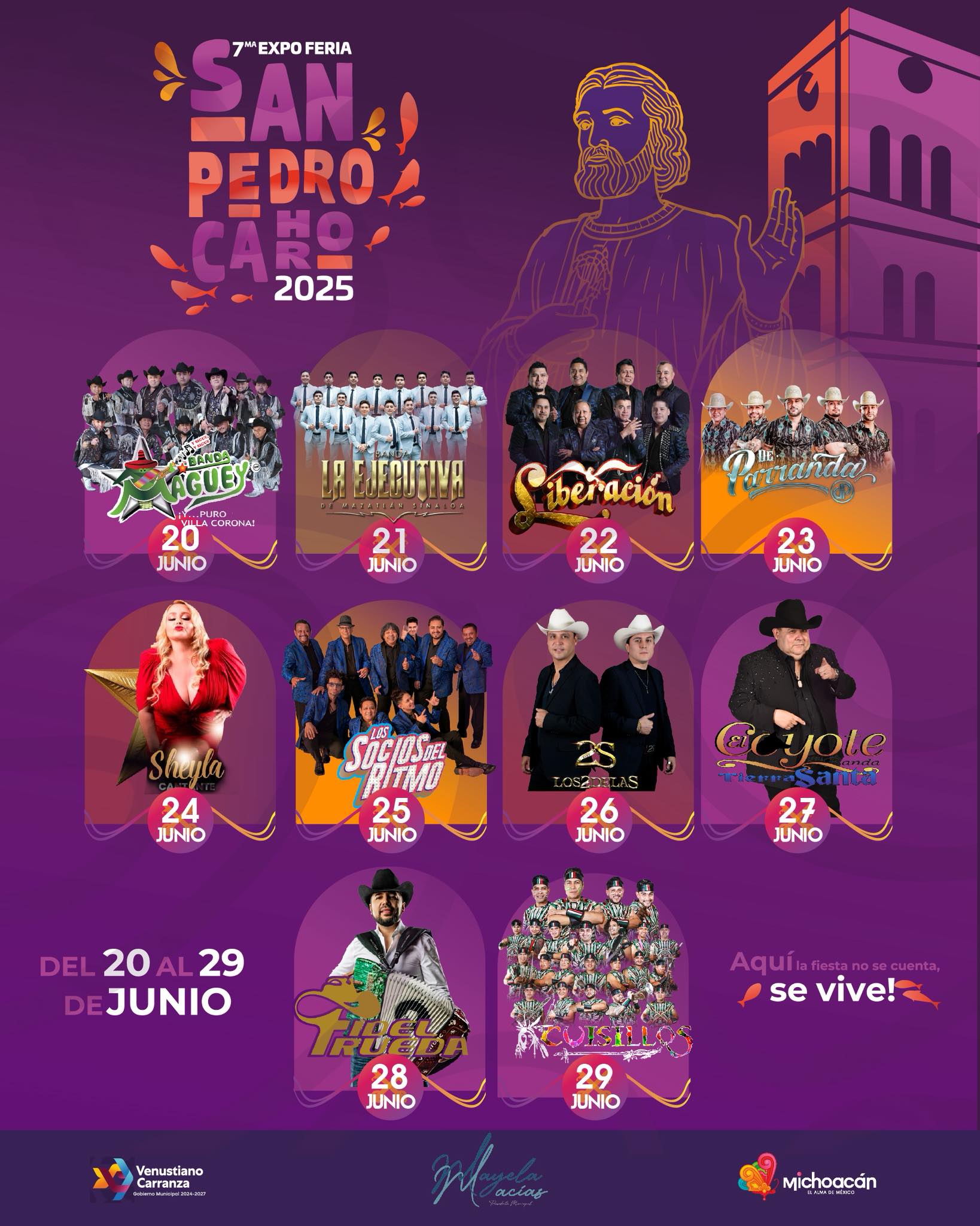 Cartelera Artística - Expo Feria San Pedro Cahro 2025