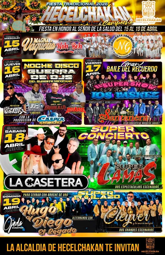 Programa Fiesta Tradicional Hecelchakán 2026