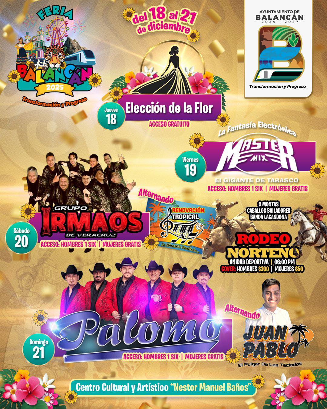 Cartelera estelar Feria Balancán 2025