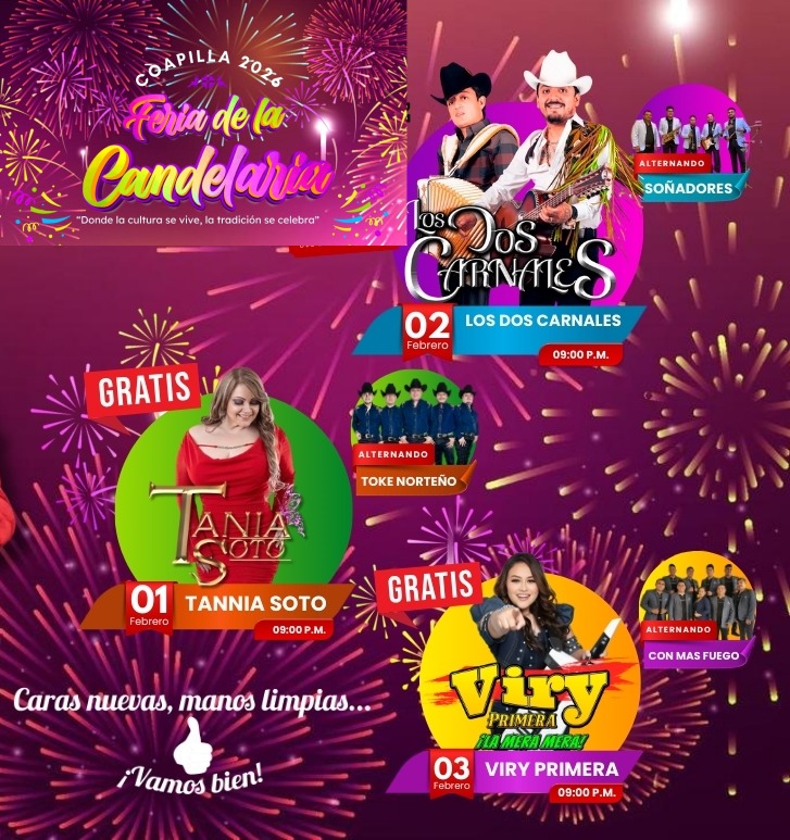 Cartelera Feria Coapilla 2026