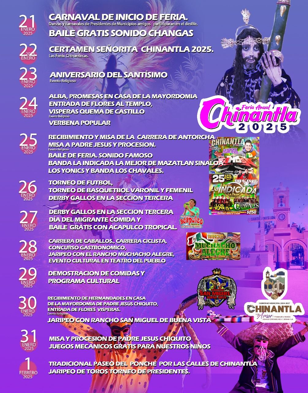 Programa Feria Anual Chinantla 2025
