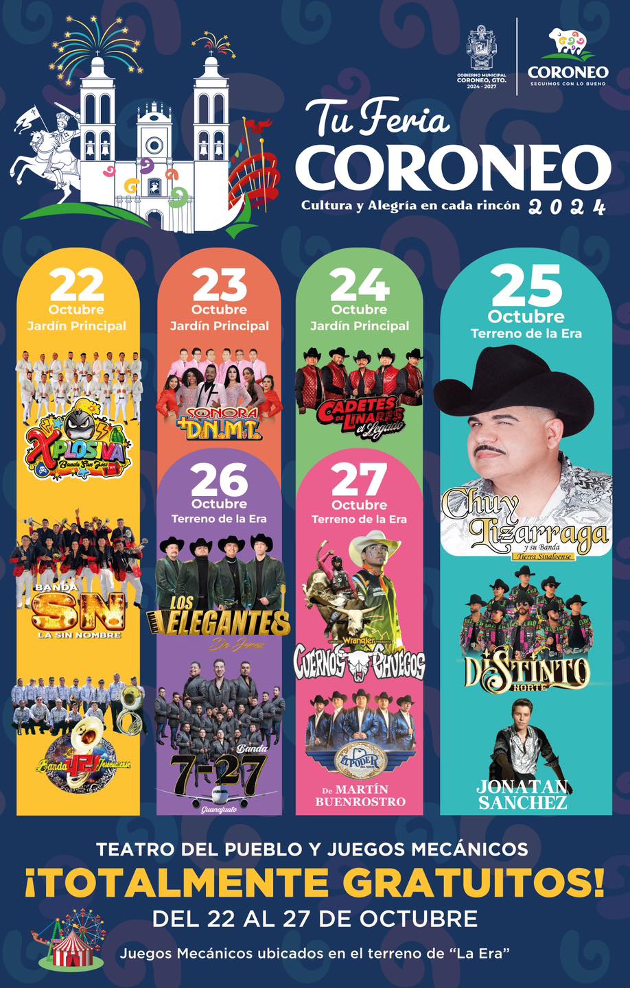 Cartelera, Feria Coroneo 2024