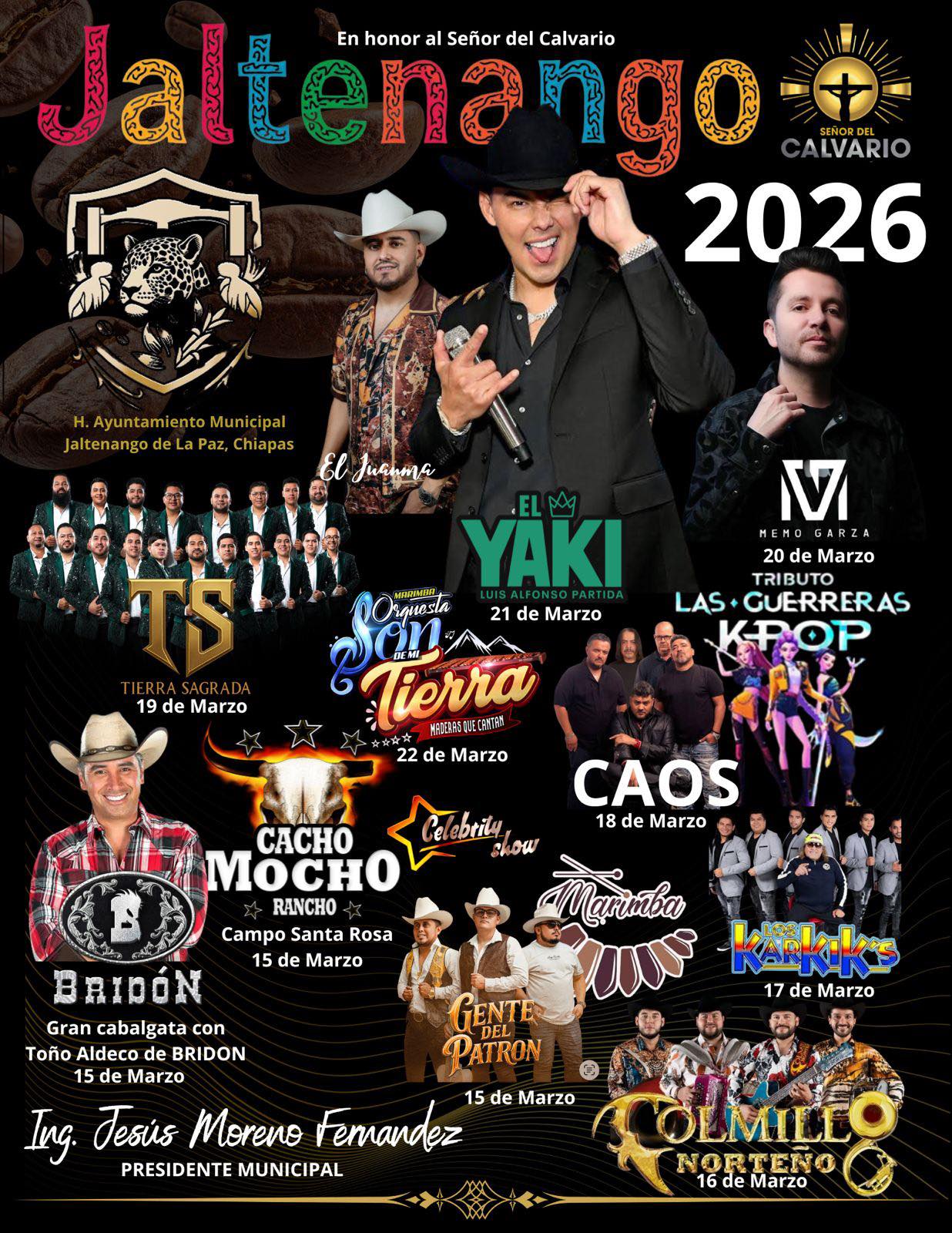 Cartelera Feria Jaltenango 2026