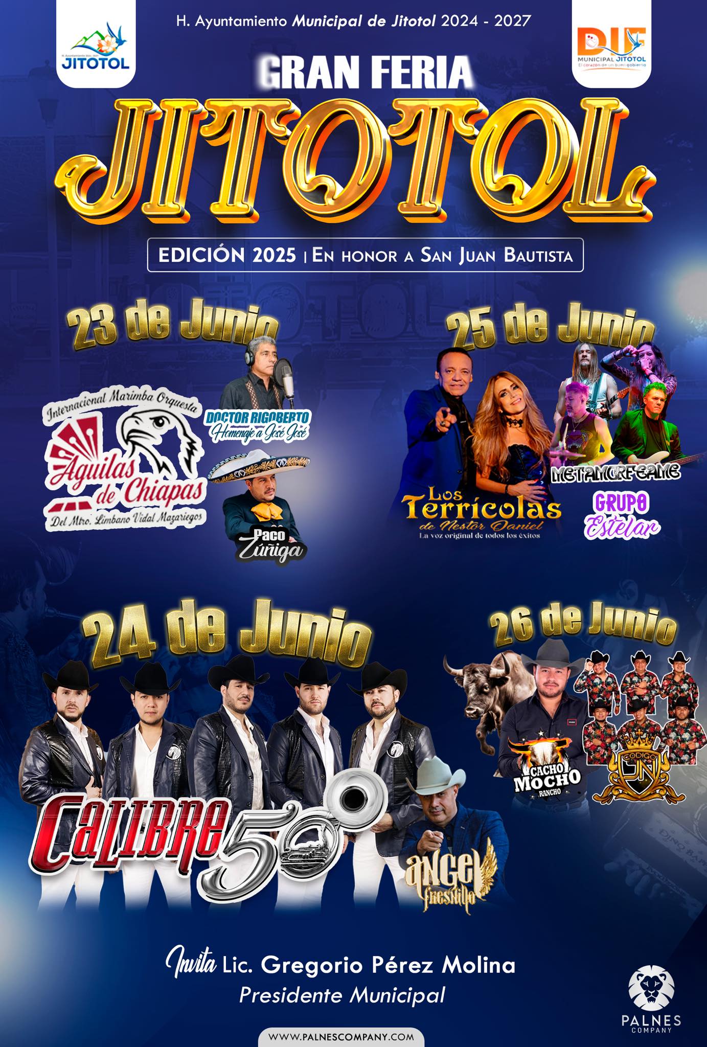 Cartelera Artística - Feria Jitotol 2025