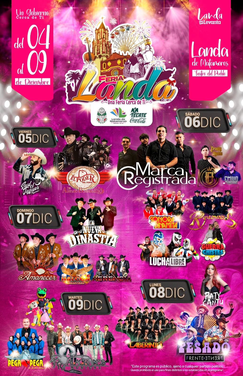 Elenco estelar Feria Landa 2025